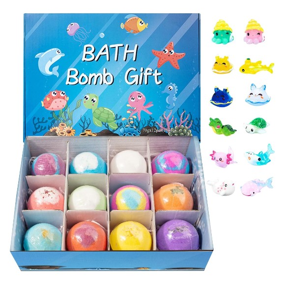 Premium Bath Bombs – 12PCS